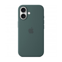 Apple MYY83ZM/A Silicone Case avec MagSafe for Apple iPhone 16 - Lake Green